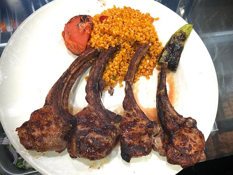Lamb Chops/Pirzola (Rice and Salad)